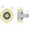 Rolka numer 235 – rolka plastikowa Ø100 mm do maszyn Wuhlmaus | zamiennik Wuhlmaus 000.03.030.00 | producent KiJ