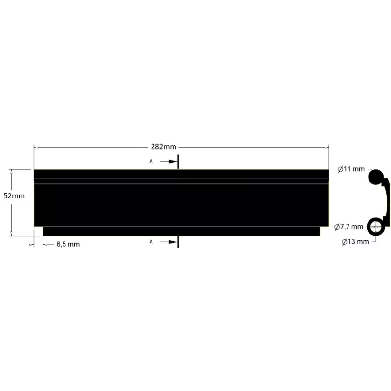 Guma łącząca kosze – długa – element gumowy produkcji KiJ | producent KiJ