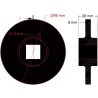 Krążek sortownika płaski Ø98 mm do maszyn Grimme | zamiennik Grimme 088.00846 | producent KiJ