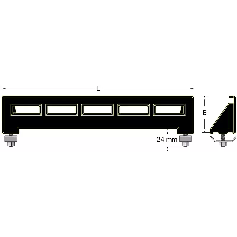 Łopata na 2 mocowania 450 – łopata produkcji KiJ | producent KiJ
