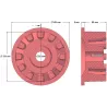 Rolka numer 16a – rolka napędowa żeliwna Ø124 mm do maszyn Grimme | zamiennik Grimme 001.00524 | producent KiJ