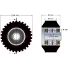 Rolka numer 26 – rolka podporowa stalowo-gumowa Ø95 mm do maszyn ROPA | zamiennik ROPA 252079 | producent KiJ