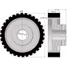 Rolka numer 333 – rolka Ø220 mm do maszyn Wuhlmaus | producent KiJ