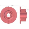 Rolka numer 88 – rolka zwrotna Ø118 mm do kombajnu ziemniaczanego Anna Z644 | zamiennik Anna 5644-51-009 | producent KiJ