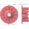 Rolka numer 130 – rolka napędowa żeliwna Ø140 mm, podział 40 mm, do maszyn Grimme Europa Standard | zamiennik Grimme 006.00089 | producent KiJ