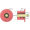 Rolka numer 319 – rolka podporowa stalowa Ø110 mm do maszyn Wuhlmaus | producent KiJ