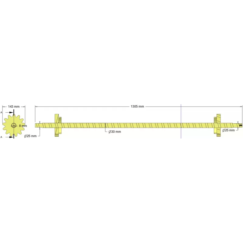 Rolka numer 337 – rolka Ø143 mm, podział 28 mm | producent KiJ