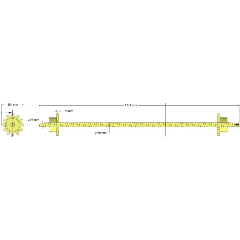 Rolka numer 339 – rolka Ø154 mm, podział 32 mm | producent KiJ