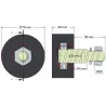 Rolka numer 15 – rolka podporowa gumowa Ø80 mm do maszyn Akpil | producent KiJ