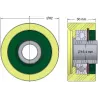 Rolka numer 257 – rolka podporowa plastikowa Ø62 mm do maszyn Grimme | zamiennik Grimme 602.00169 | producent KiJ