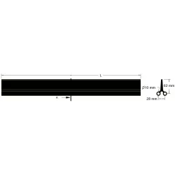 Łopata L-600 podział 28–32 mm – łopata do taśm o podziale 28–32 mm | producent KiJ