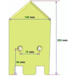 Lemiesz lewy 6-149-256L do kombajnu ziemniaczanego Grimme | zamiennik Grimme 089.00032 | producent KiJ