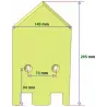Lemiesz lewy 6-149-256L do kombajnu ziemniaczanego Grimme | zamiennik Grimme 089.00032 | producent KiJ