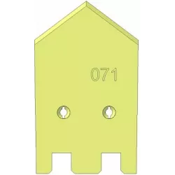 Lemiesz środkowy 6-160-265 – lemiesz do kombajnów ziemniaczanych Grimme | zamiennik Grimme 089.00071 | producent KiJ