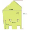 Lemiesz lewy 6-172-265L – lemiesz do kombajnów ziemniaczanych Grimme | zamiennik Grimme 089.00030 | producent KiJ