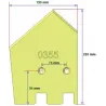 Lemiesz lewy 6-190-265L – lemiesz do kombajnów ziemniaczanych Grimme | zamiennik Grimme 089.00355 | producent KiJ