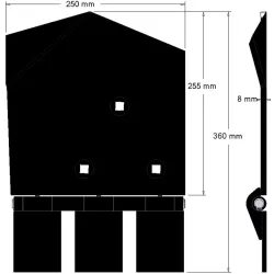 Lemiesz prawy 8-250-255P – lemiesz do kombajnów ziemniaczanych Wuhlmaus | zamiennik Wuhlmaus 0000214300 | producent KiJ