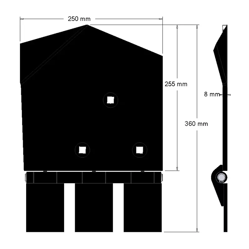 Lemiesz prawy 8-250-255P – lemiesz do kombajnów ziemniaczanych Wuhlmaus | zamiennik Wuhlmaus 0000214300 | producent KiJ