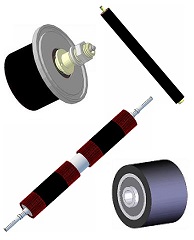 Steel-rubber rollers