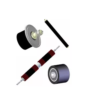 Rolki metalowo gumowe